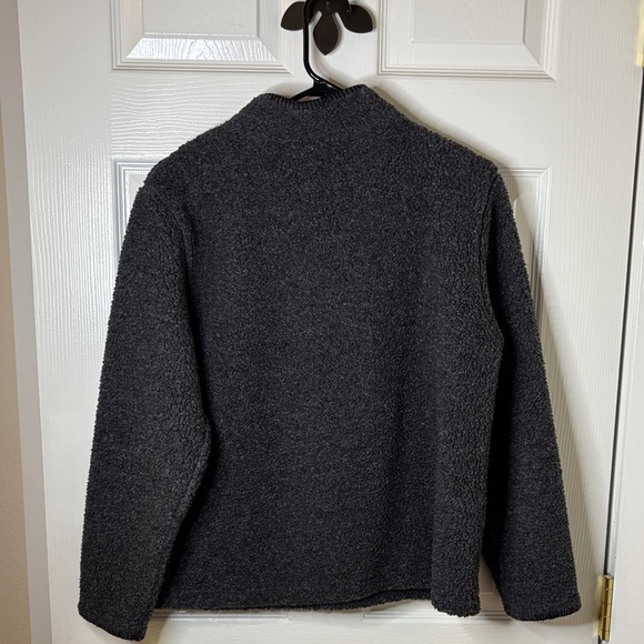 C&B Sport Charcoal Knobby Fleece Christmas Sweater EUC Generously Small - Picture 7 of 12